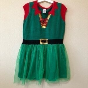 99 Jane Street Christmas Sweater Dress Santa’s Elf